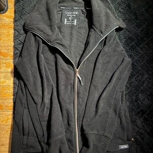 Calvin Klein Performance Women’s Black Full-Zip Fleece Sweater